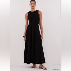 DISSH Sue Black Knit Maxi Dress